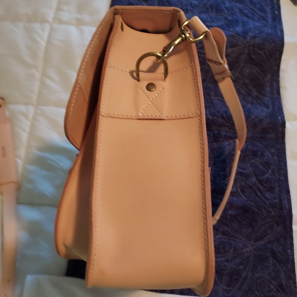 NEW rare vintage BREE satchel in natural leather, w/ backpack straps and dustbag - Picture 10 of 10